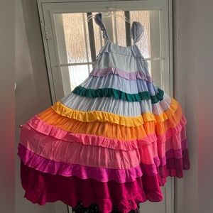 Colorful block colors maxi dress. Lightly used